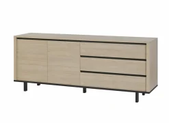 Dressoir Tyler 194cm - melamine- urban oak- Dressoirs