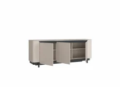 Dressoirs|Dressoir Vodol 205cm - decor - zand & zwart