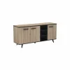 Demeyere Dressoirs|Dressoir Wayne 160,7cm - decor - eik & zwart