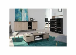 Demeyere Dressoirs|Dressoir Wayne 160,7cm - decor - eik & zwart