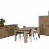 Niet Voorgemonteerd|Eetkamer Esther met 4 stoelen Charlton - tafel 180x90cm - dressoir 210cm - barkast 116cm