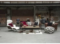 Fauteuils|Zetels|Fauteuil Chesterfield Stanley 1-zit - leder - bruin