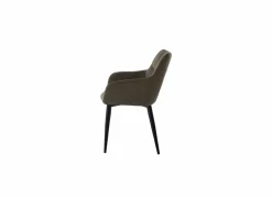 Fauteuil Conan 61x56x84cm - stof - bruin- Fauteuils