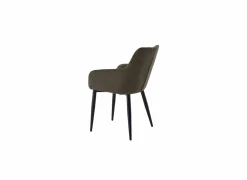Fauteuil Conan 61x56x84cm - stof - bruin- Fauteuils