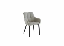 Fauteuils|Fauteuil Conan 61x56x84cm - stof - lichtgrijs