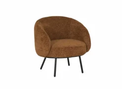 Fauteuil Crush 74x68x74cm - stof - roest- Fauteuils