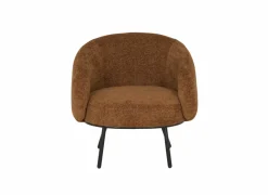 Fauteuil Crush 74x68x74cm - stof - roest- Fauteuils