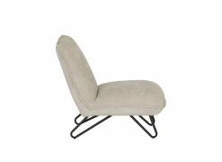 Fauteuil Guts 67,5x93x82cm - bouclé - beige- Fauteuils