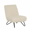 Fauteuils|Fauteuil Guts 67,5x93x82cm - bouclé - ecru