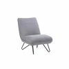 Fauteuil Guts 67,5x93x82cm - stof - lichtgrijs- Fauteuils