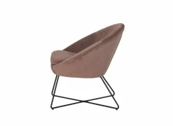 Fauteuils|Fauteuil Juice 70x69x73,50cm - fluweel - oudroze