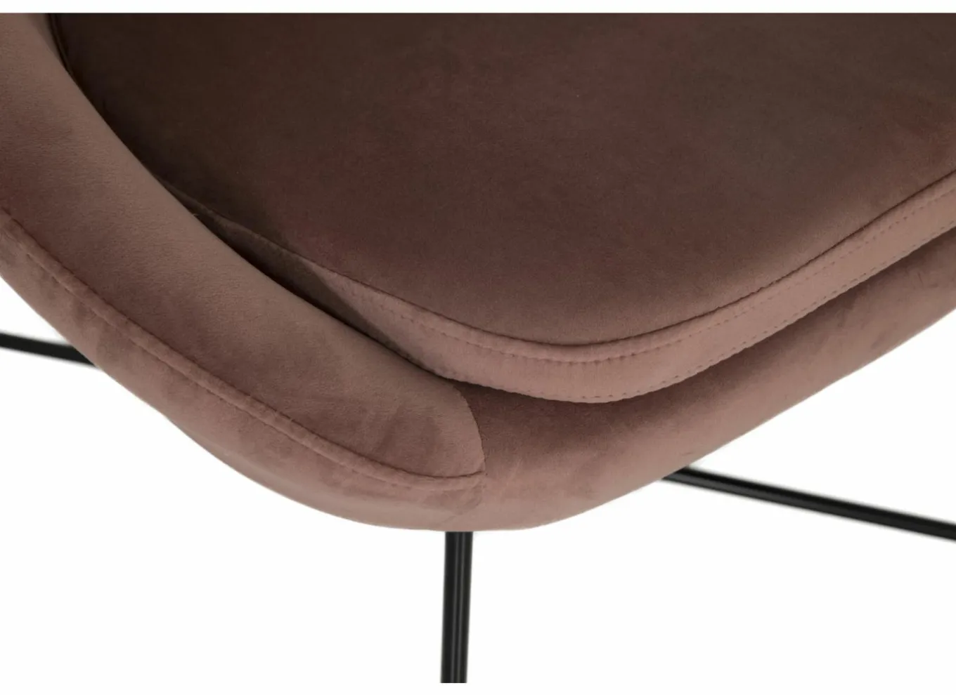 Fauteuils|Fauteuil Juice 70x69x73,50cm - fluweel - oudroze