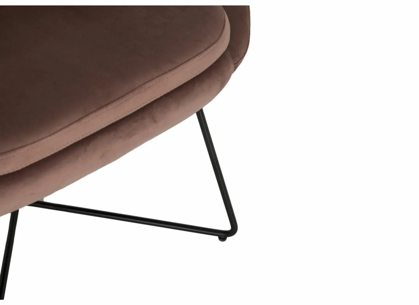 Fauteuils|Fauteuil Juice 70x69x73,50cm - fluweel - oudroze