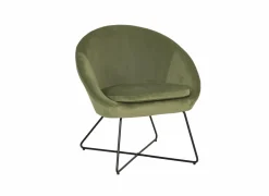 Fauteuil Juice 70x69x73,50cm - fluweel - groen- Fauteuils