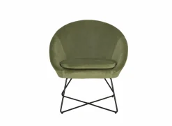 Fauteuil Juice 70x69x73,50cm - fluweel - groen- Fauteuils