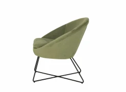 Fauteuil Juice 70x69x73,50cm - fluweel - groen- Fauteuils