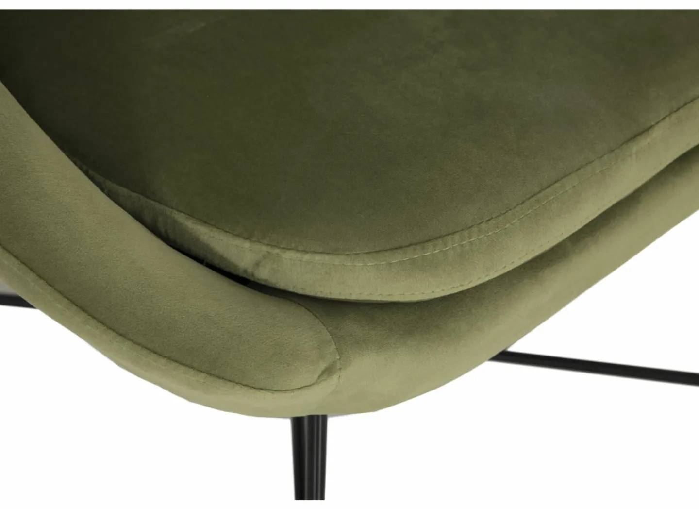 Fauteuil Juice 70x69x73,50cm - fluweel - groen- Fauteuils