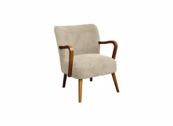 Fauteuil Klimt 62x70x78cm - stof - ecru- Fauteuils