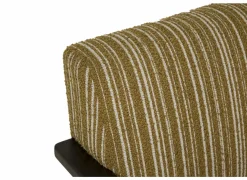 Fauteuil Malone 75x79x82cm - polyestervezel - oker/wit- Fauteuils