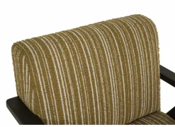 Fauteuil Malone 75x79x82cm - polyestervezel - oker/wit- Fauteuils