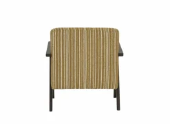 Fauteuil Malone 75x79x82cm - polyestervezel - oker/wit- Fauteuils