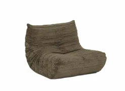 Fauteuil Ragazzi 83x100x74cm - stof - donker kaki groen- Fauteuils