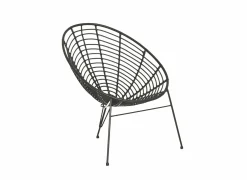 Fauteuil Selva 72x81x88cm - rotan - zwart- Tuinstoelen|Fauteuils