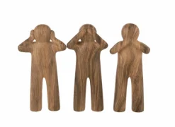 Figuur P'tit Maurice H29,5cm - polystone - bruin- Decoratieve Accessoires