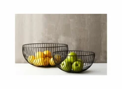 Fruitschalen|Fruitmand Wire Ø35cm - staal - zwart