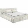 Gestoffeerd bed Bexley 180x200cm - stof - ivoor inclusief bodem en matras- Compleet Bed|Tweepersoonsbedden