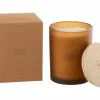 Geurkaars Ambre Intime Ø10,5x14cm - glas/paraffine - oranje- Kaars & Houder