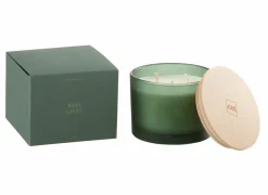 Kaars & Houder|Geurkaars Bois Givre Ø11,5x10cm - glas/paraffine - groen