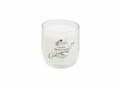 Geurkaars Oudy Lavendel H9,5cm 30u wit- Kaars & Houder