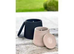 Geurkaars outdoor rozemarijn Ø16x15cm - terracotta - grijs- Kaars & Houder