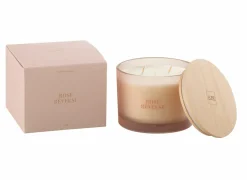 Kaars & Houder|Geurkaars Rose Reveuse Ø11,5x10cm - glas/paraffine - roze