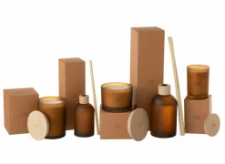 Geurstokjes|Geurstokjes Ambre Intime 550ml - glas - oranje