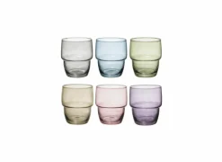 Waterglazen|Glas Rodrig'eau 25cl - glas - multicolor set van 6