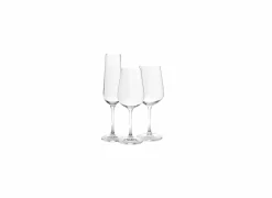 Salt & Pepper Champagneglazen|Wijnglazen|Glazenset Veneto 12-delig - glas - transparant