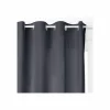 Gordijnen|Energie Besparen|Gordijn Blackout 140x260cm fluweel - polyestervezel - donkergrijs