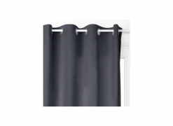 Gordijnen|Energie Besparen|Gordijn Blackout 140x260cm fluweel - polyestervezel - donkergrijs
