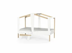 Hoogslapers|Hoogslapers|Halfhoogslaper Cabane 90x200cm - decor - wit