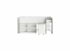 Halfhoogslaper Hampton 90x200cm - decor - wit & grijs- Hoogslapers|Hoogslapers