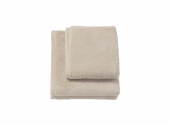 Handdoek London 55x100cm - katoen - beige & bruin- Handdoeken