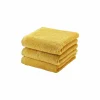 Aquanova Handdoek London 55x100cm - katoen - geel- Handdoeken