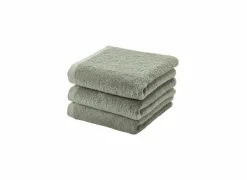 Aquanova Handdoek London 55x100cm - katoen - groen- Handdoeken