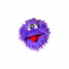 Handpop Flob H20cm - polyester - lila- Kinderdecoratie|Pluche Knuffels