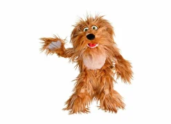Handpop Hein-Hecktor H60cm - polyester - bruin- Kinderdecoratie|Pluche Knuffels
