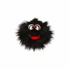 Handpop Kladerradatsch H20cm - polyester - zwart- Kinderdecoratie|Pluche Knuffels