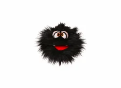 Handpop Kladerradatsch H20cm - polyester - zwart- Kinderdecoratie|Pluche Knuffels