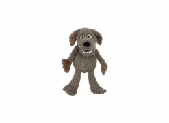 Kinderdecoratie|Pluche Knuffels|Handpop Locke de kleine hond H45cm - polyester - bruin